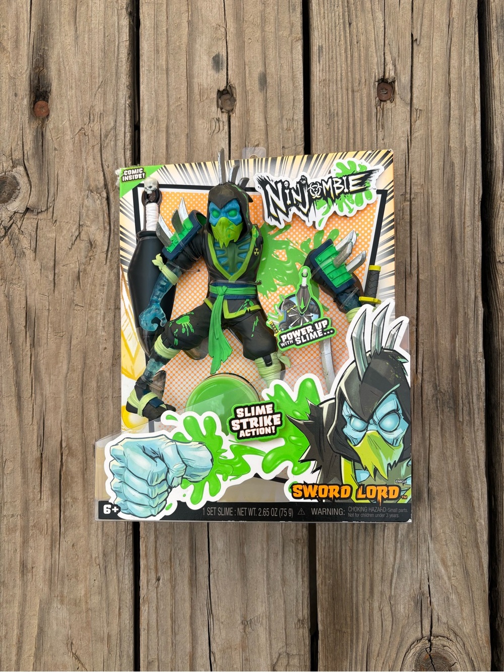 Ninzombie Sword Lord Action Figure with Slime and Comic